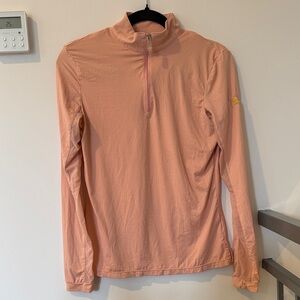 Kastel Denmark 1/4 Zip Peach Sun Shirt